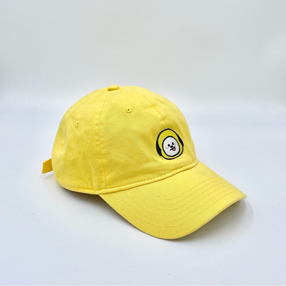 BTS BT21 Chimmy Embroidered Patch StrapBack Yellow Dad Hat Adult OS